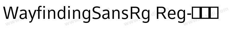 WayfindingSansRg Reg字体转换